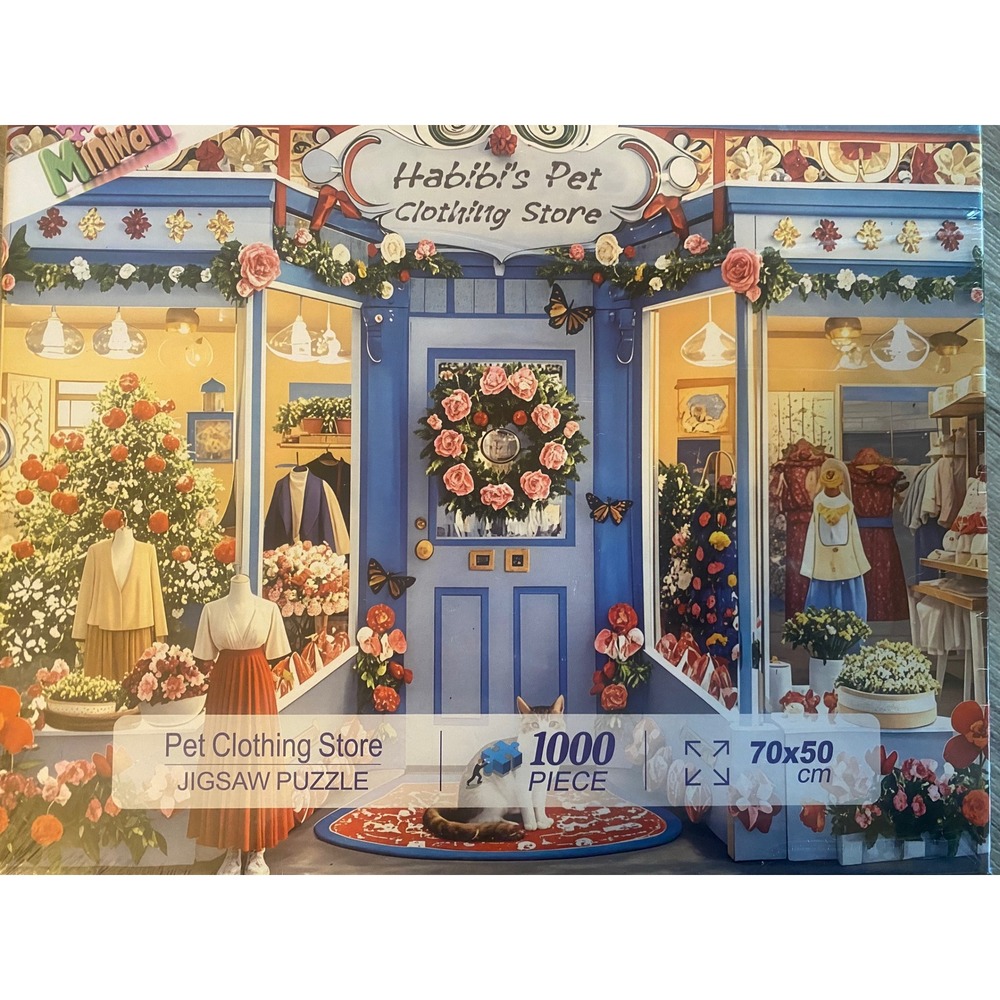 Miniwa Habibi's Pet Clothing Store 1000 Piece Jigsaw Puzzle 70x50cm New